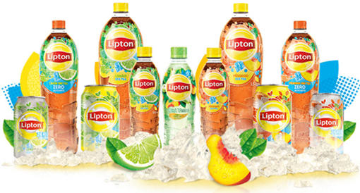 Imagem de gelo Lipton para projeto de merchandising